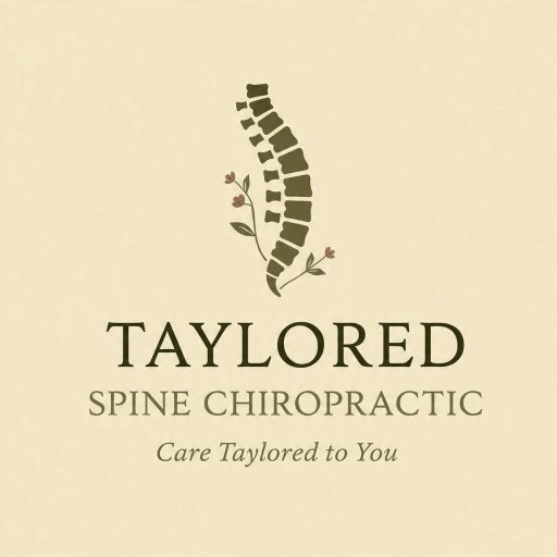 Chiropractic logo with spine illustration